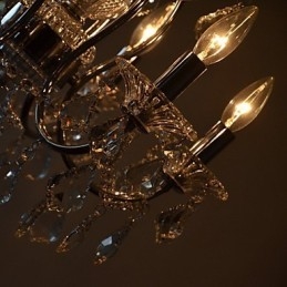 Traditionel klassisk krystal krom metal lysekrone