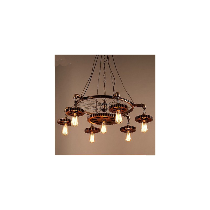 Kreativt Gear Of Retro Boligindretning Iron Lysekrone