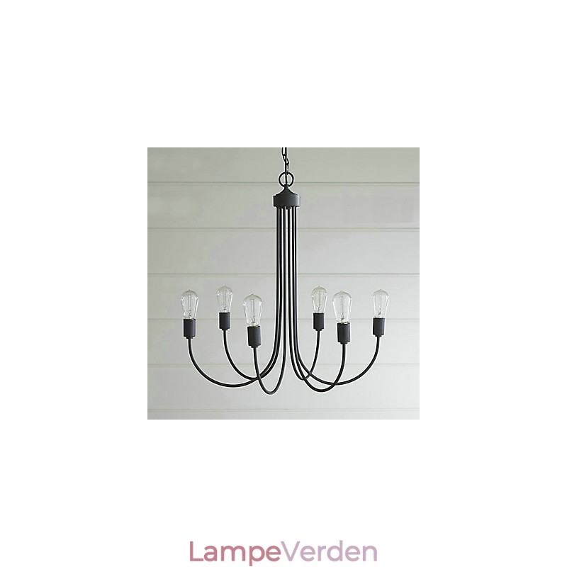 Landmaleri Metal Lysekrone