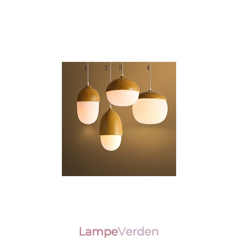 Nordic Contracted Mushroom Creative Nuts Single Head Glas lysekrone Lamp Light