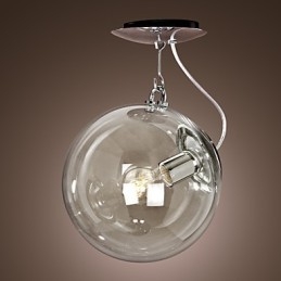 Moderne moderne globe mini stil anodiseret pendel