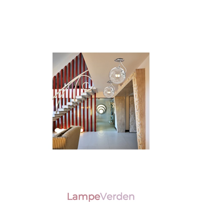 Moderne moderne globe mini stil anodiseret pendel