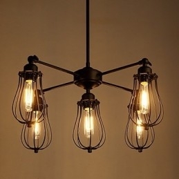 Pendellygter Traditionel Klassisk Rustik Lodge Retro Metal 5 Lys