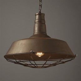 Retro Pendel 1 Lys Gammel Metal Materila Shade Shop