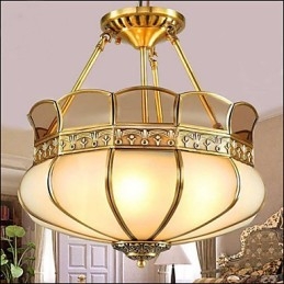 Den klassiske kobber semi loftslampe Copper Porch