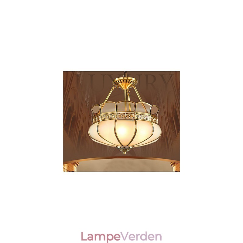 Den klassiske kobber semi loftslampe Copper Porch