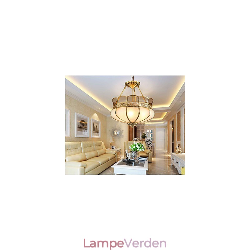 Den klassiske kobber semi loftslampe Copper Porch