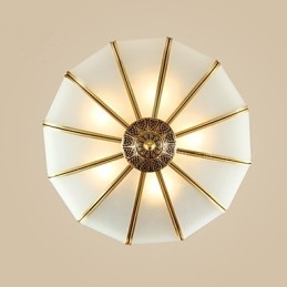 Den klassiske kobber semi loftslampe Copper Porch