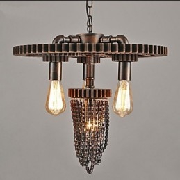 Industriel Wind Cafe Studio Gear Tre hovedlampe