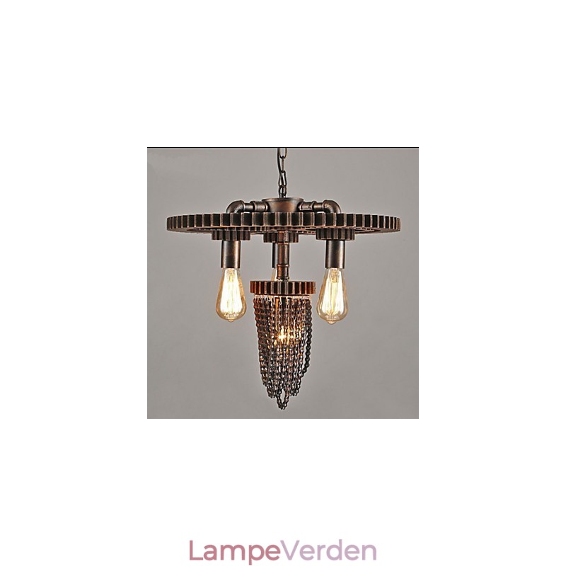 Industriel Wind Cafe Studio Gear Tre hovedlampe