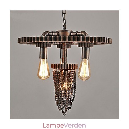 Industriel Wind Cafe Studio Gear Tre hovedlampe