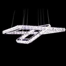 Moderne moderne Crystal Metal Pendel Light