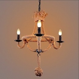 Traditionel klassisk rustik Lodge vintage retro landmaleri metal lysekrone