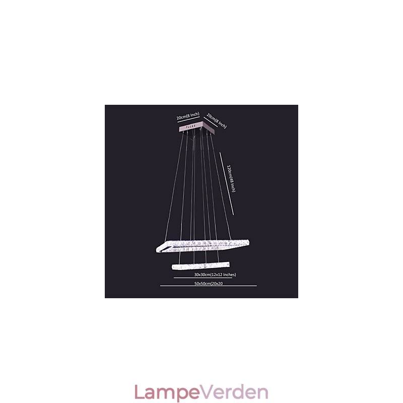 Moderne moderne Crystal Metal Pendel Light