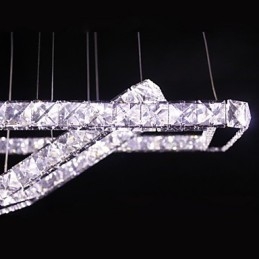 Moderne moderne Crystal Metal Pendel Light