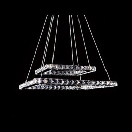 Moderne moderne Crystal Metal Pendel Light