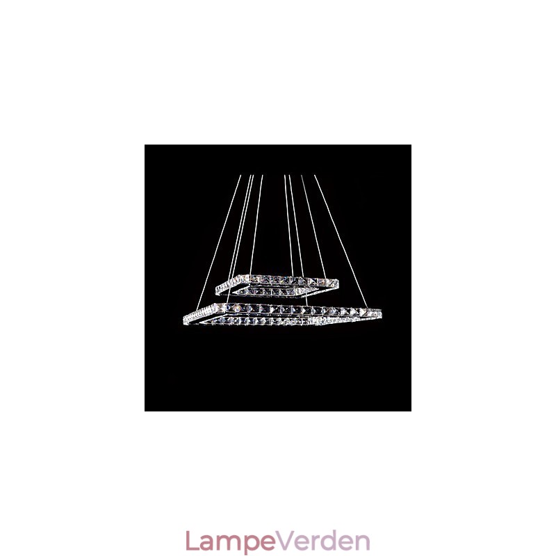 Moderne moderne Crystal Metal Pendel Light