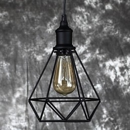 Amerikansk lille stål fuglebur Pendel Vintage Retro DIY Drop Light Industriel belysningsarmatur til hjemmet