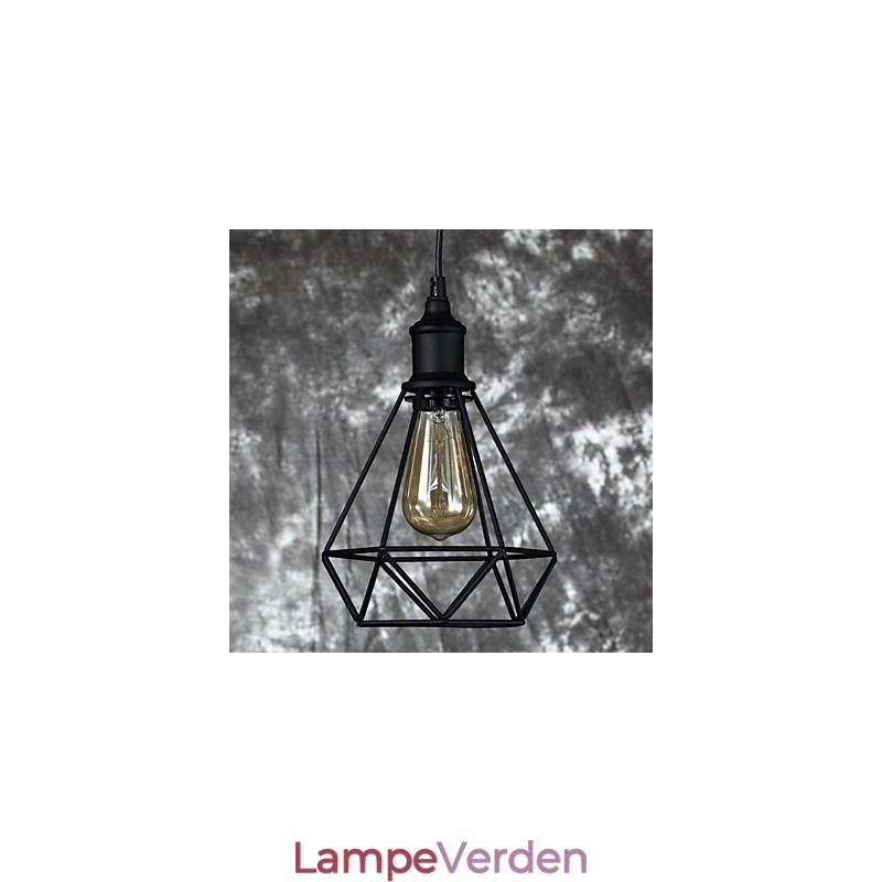 Amerikansk lille stål fuglebur Pendel Vintage Retro DIY Drop Light Industriel belysningsarmatur til hjemmet