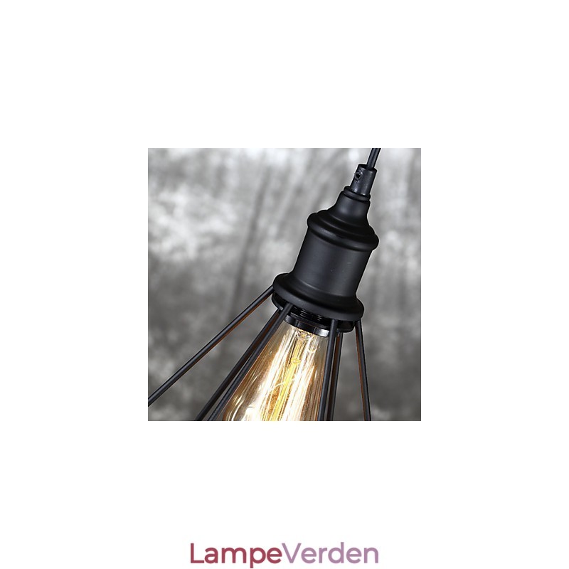 Amerikansk lille stål fuglebur Pendel Vintage Retro DIY Drop Light Industriel belysningsarmatur til hjemmet
