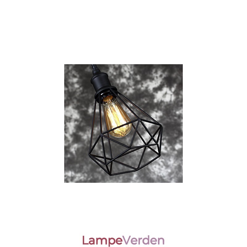 Amerikansk lille stål fuglebur Pendel Vintage Retro DIY Drop Light Industriel belysningsarmatur til hjemmet
