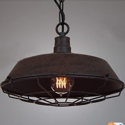 1 lys vintage metal pendel