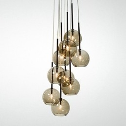Country Mini Style Painting Metal Pendel Light
