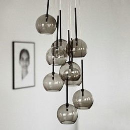 Country Mini Style Painting Metal Pendel Light