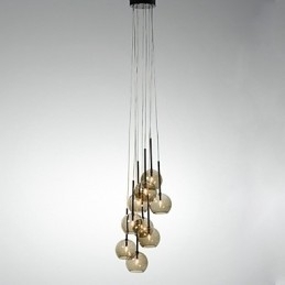 Country Mini Style Painting Metal Pendel Light