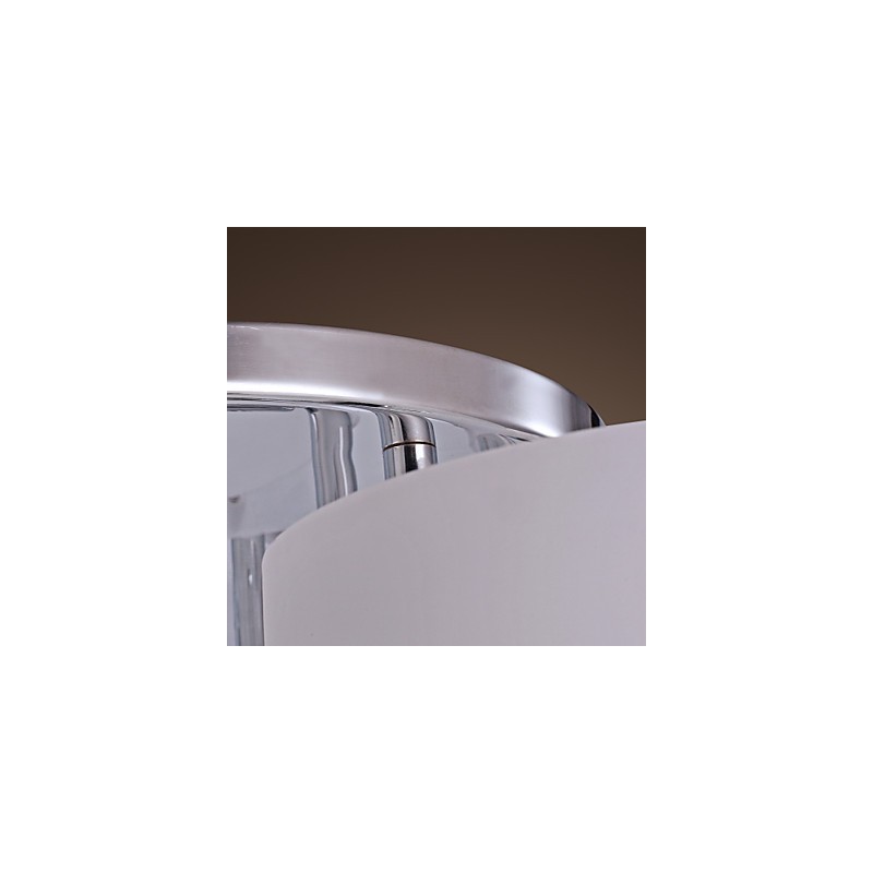 Moderne moderne lysekrone i krommetal, Flush Mount
