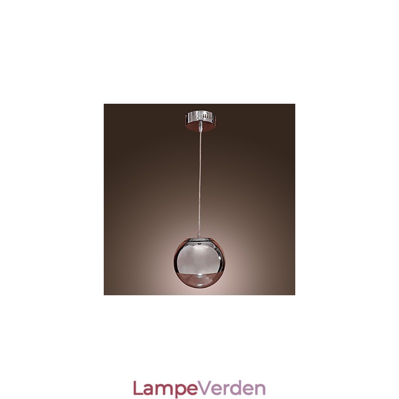 Moderne moderne globe mini stil krom metal pendel