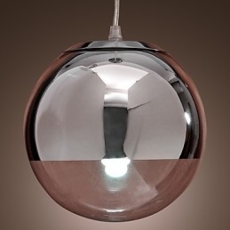 Moderne moderne globe mini stil krom metal pendel