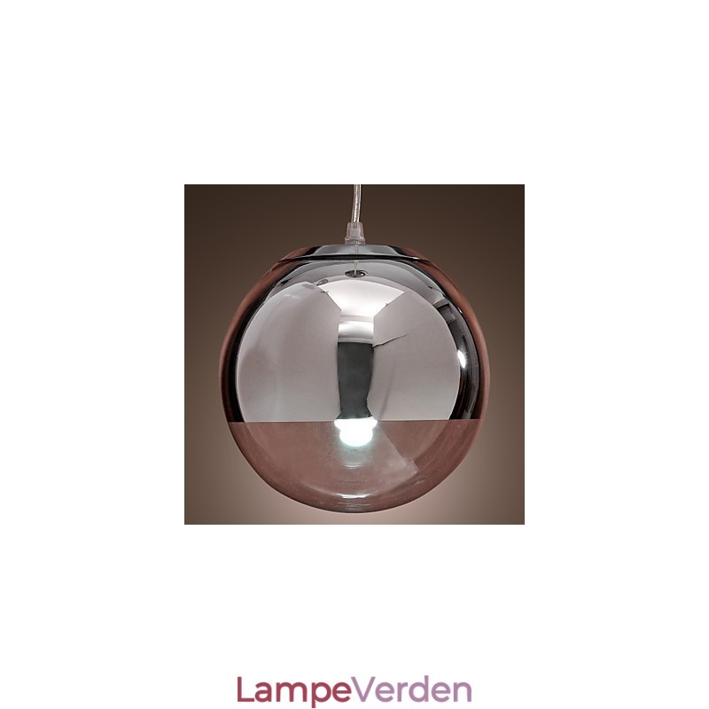 Moderne moderne globe mini stil krom metal pendel