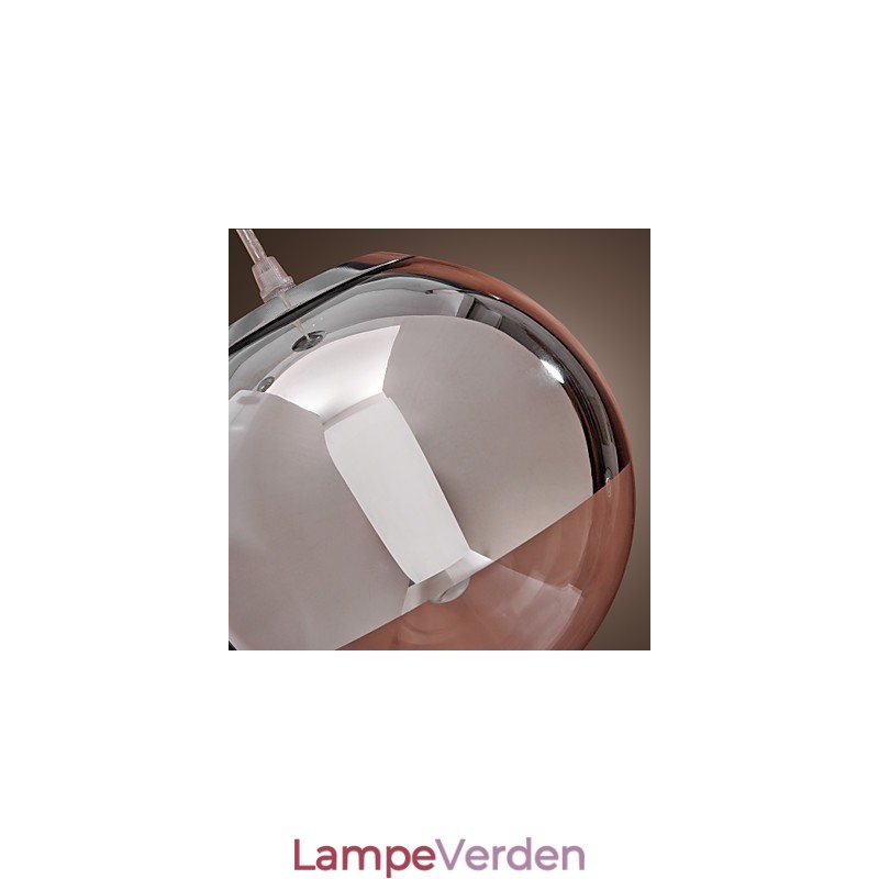 Moderne moderne globe mini stil krom metal pendel