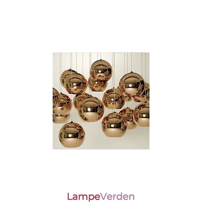 Creative Simple Glass Nordic Retro Galvanisering Kugle Pendel Light