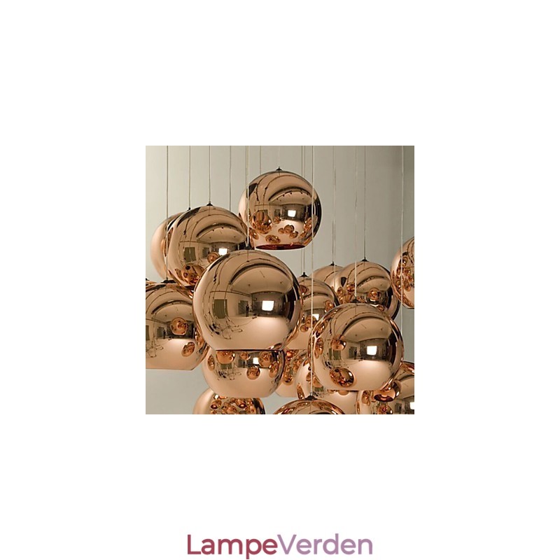 Creative Simple Glass Nordic Retro Galvanisering Kugle Pendel Light