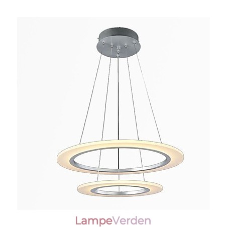 Moderne pendant lys loft hængende lysekrone lampe armaturer med 2 ringe Moderne pendant lys loft hængende lysekrone lampe armaturer med 2 ringe