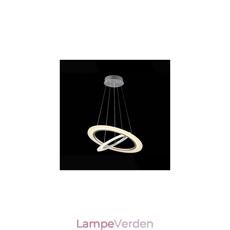 Moderne pendant lys loft hængende lysekrone lampe armaturer med 2 ringe