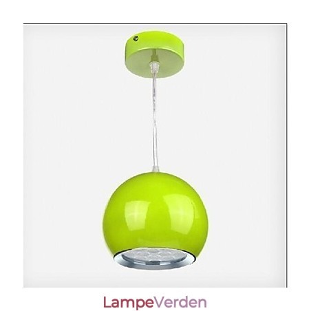 Moderne moderne Globe maleri Metal Pendel Light