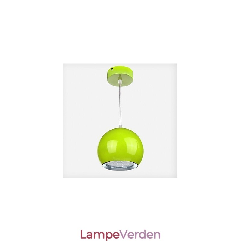 Moderne moderne Globe maleri Metal Pendel Light