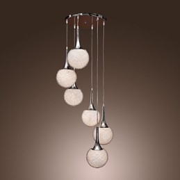 Moderne moderne Globe galvaniseret metal Flush Mount
