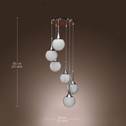 Moderne moderne Globe galvaniseret metal Flush Mount