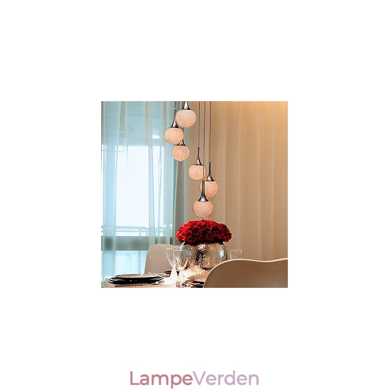 Moderne moderne Globe galvaniseret metal Flush Mount
