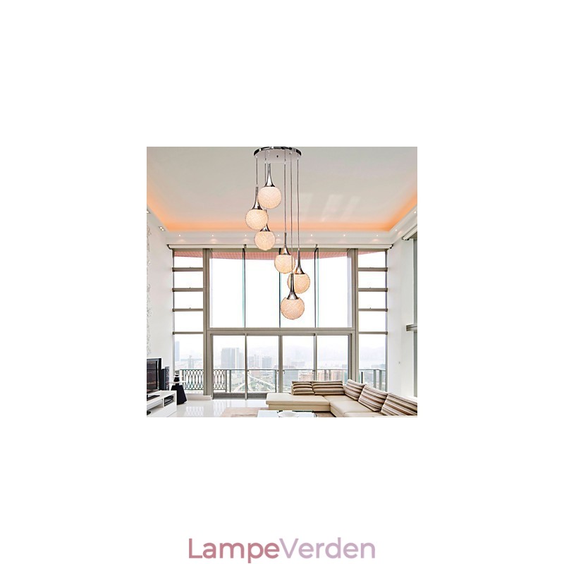 Moderne moderne Globe galvaniseret metal Flush Mount