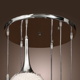 Moderne moderne Globe galvaniseret metal Flush Mount