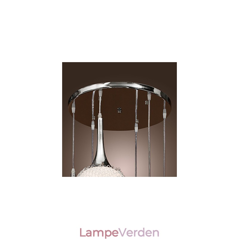Moderne moderne Globe galvaniseret metal Flush Mount