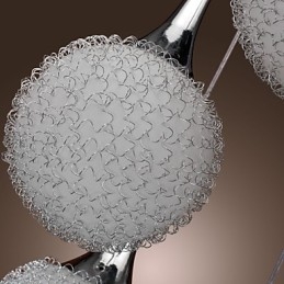 Moderne moderne Globe galvaniseret metal Flush Mount