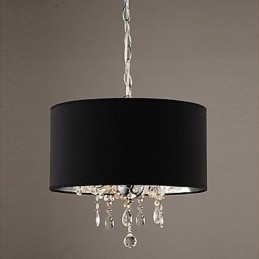 Moderne moderne trommekrystal Mini-stil krom lysekrone