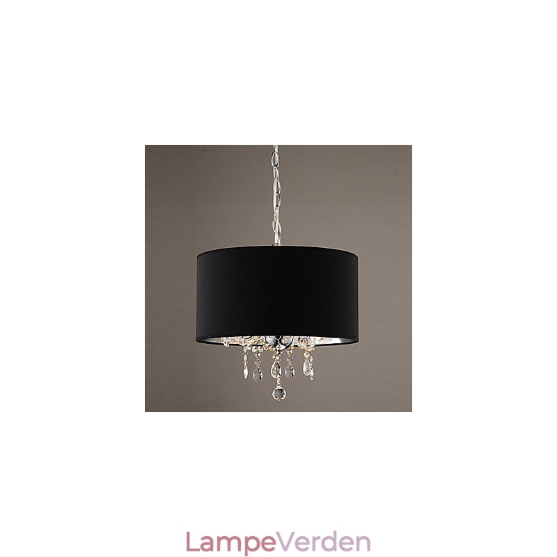 Moderne moderne trommekrystal Mini-stil krom lysekrone