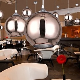 60 Modern Contemporary Globe galvaniseret metal pendel